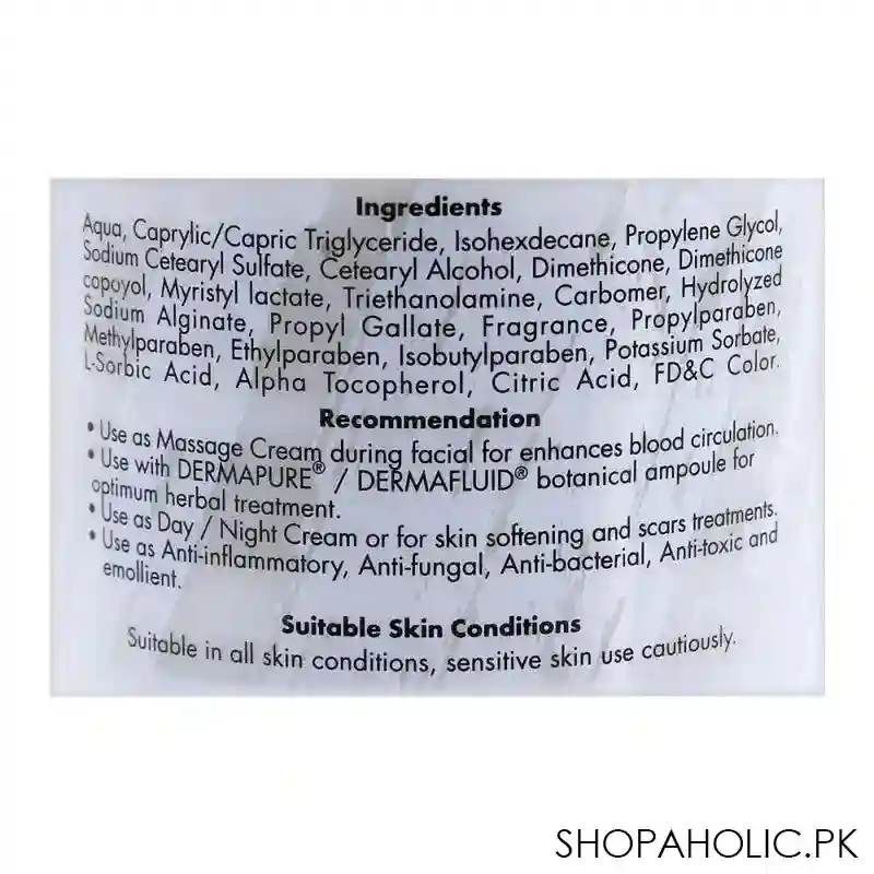 dermacos dermapure multipurpose grey cream, 200g image3