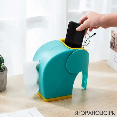 desktop modern elephant creative storage paper extraction box multifunctional plastic tissue box image2