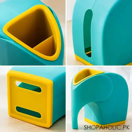 desktop modern elephant creative storage paper extraction box multifunctional plastic tissue box image3
