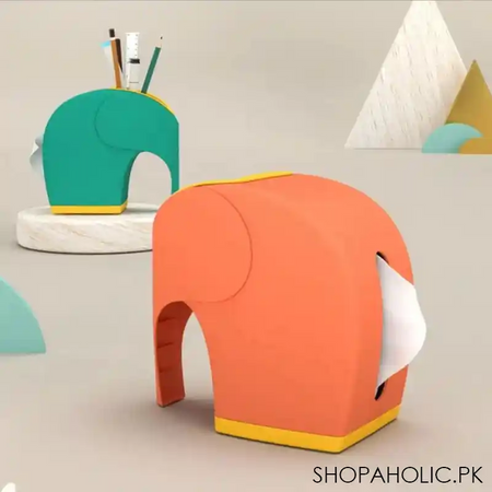 desktop modern elephant creative storage paper extraction box multifunctional plastic tissue box image5
