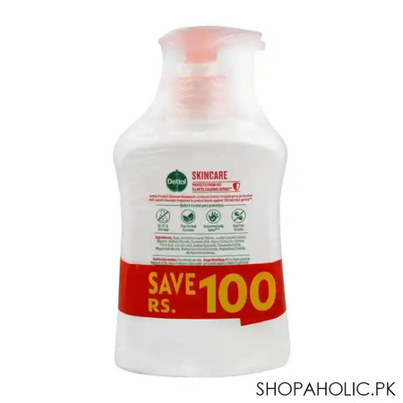 dettol skincare anti bacterial hand wash, 2 x 250ml, save rs.100/  image2