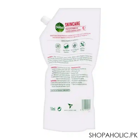 dettol skincare antibacterial liquid hand wash, refill pouch, 750ml image2