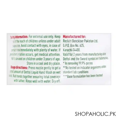 dettol skincare antibacterial liquid hand wash, refill pouch, 750ml image4