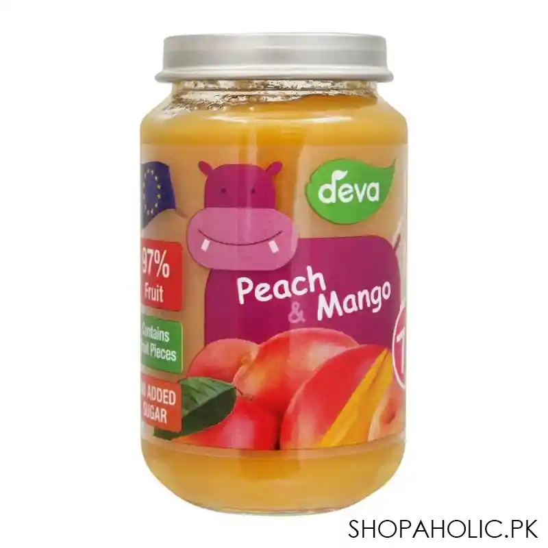deva peach & mango baby food, 7m+, 200g main image