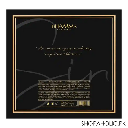 dhamma sin parfum, for men & women, 100ml image5