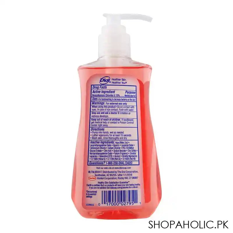 Dial Pomegranate Tangerine Hydrating Antibacterial Liquid Hand Soap, 221ml - Image 2