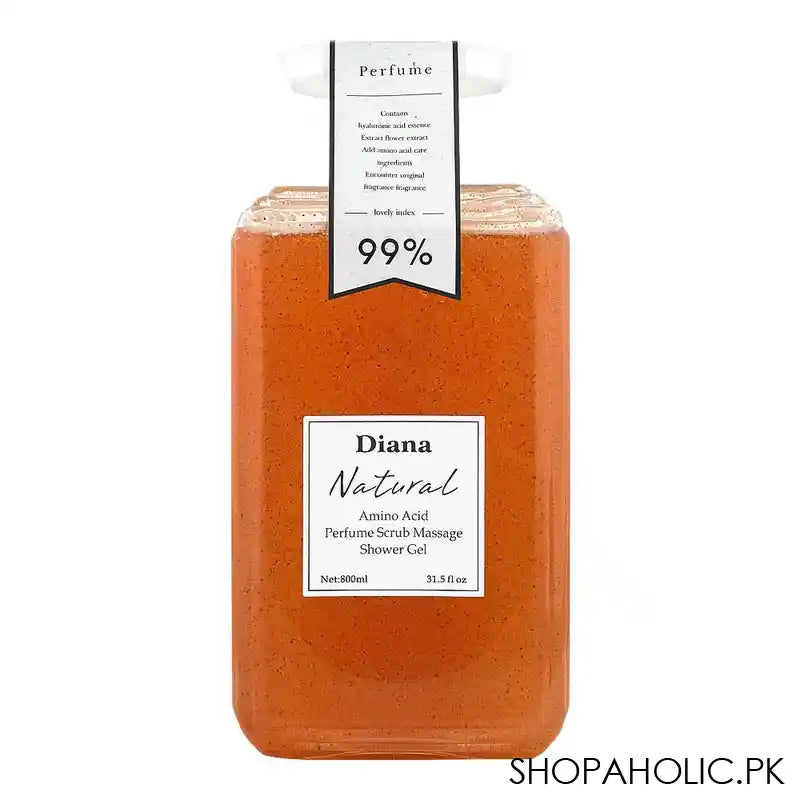 Diana Natural Amino Acid Micromatic Perfume Scrub Massage Shower Gel, 800ml - Main Image