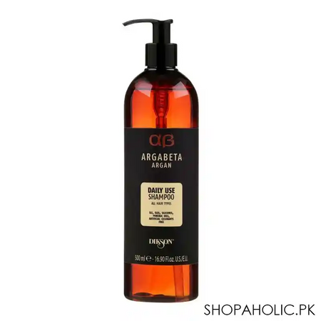 dikson argabeta argan daily use shampoo, all hair types, 500ml main image