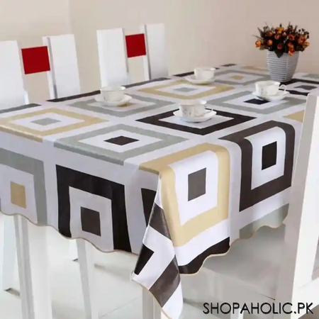 dining table cover polyester dastarkhwan (2x5 ft) random design main image