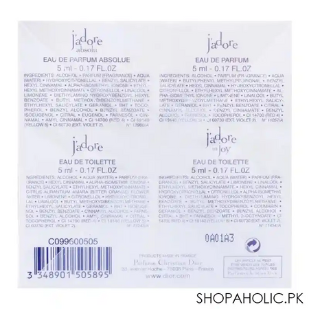 dior j'adore la collection mini set, for women, 4 x 5ml image4