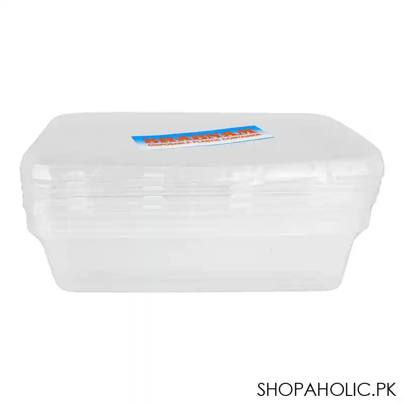 Disposable Plastic Container, 500ml Capacity - Main Image