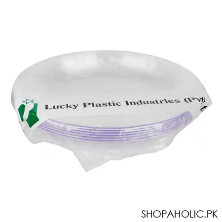 Disposable Plastic Paper Plate, Small - Image 2
