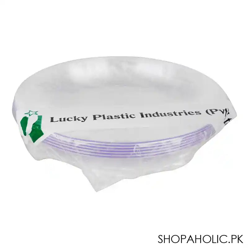 Disposable Plastic Paper Plate, Small - Image 2