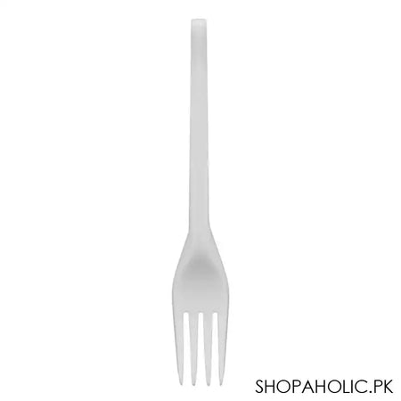 Disposable Plastic White Forks Packet - Main Image