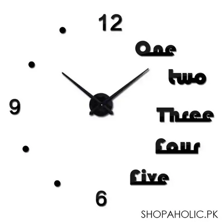 diy 3d frameless wall clock home decoration quartz watch image4
