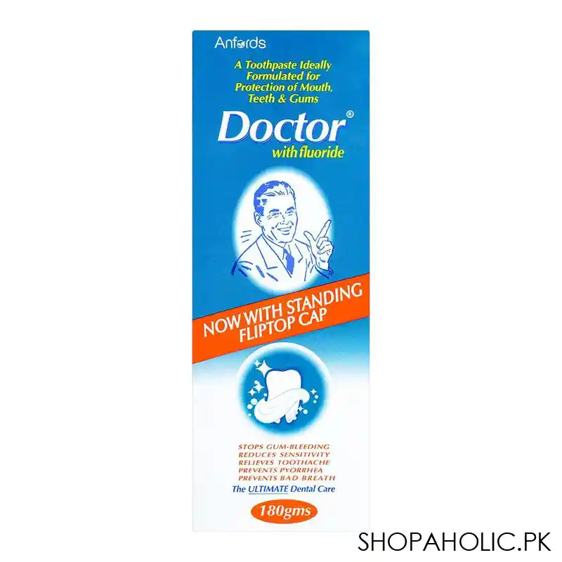 Doctor Fluoride Toothpaste, 180g, Double Saver - Image 3