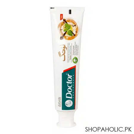 doctor fresh mint & original grinded cloves fluoride toothpaste, 140g image2
