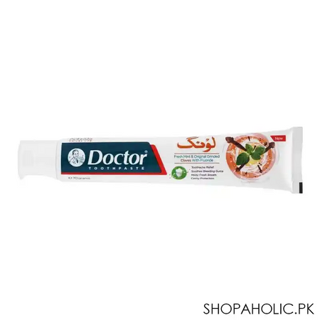 doctor fresh mint & original grinded cloves fluoride toothpaste, 70g main image