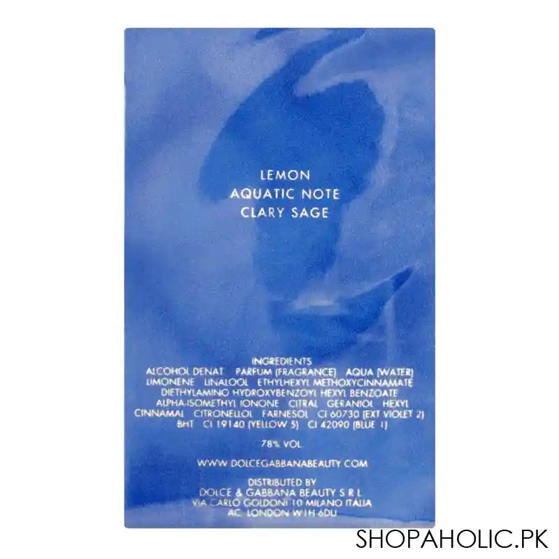 Dolce & Gabbana Light Blue Eau Intense Pour Homme Eau De Parfum - Image 3