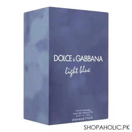 dolce & gabbana light blue pour homme eau de toilette, fragrance for men, 200ml image2