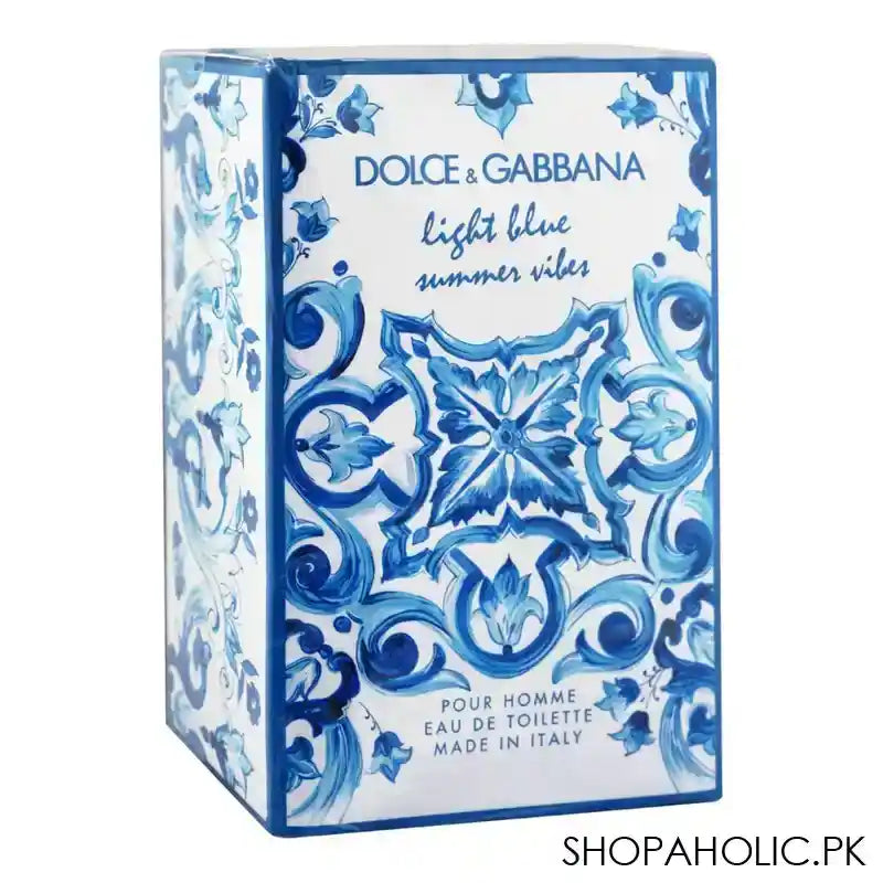 Dolce & Gabbana Light Blue Summer Vibes Pour Homme Eau De Toilette, For Men, 125ml - Image 4