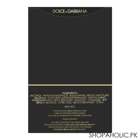 dolce & gabbana the only one intense eau de parfum, fragrance for men, 100ml image3