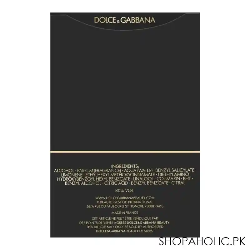 dolce & gabbana the only one intense eau de parfum, fragrance for men, 100ml image3