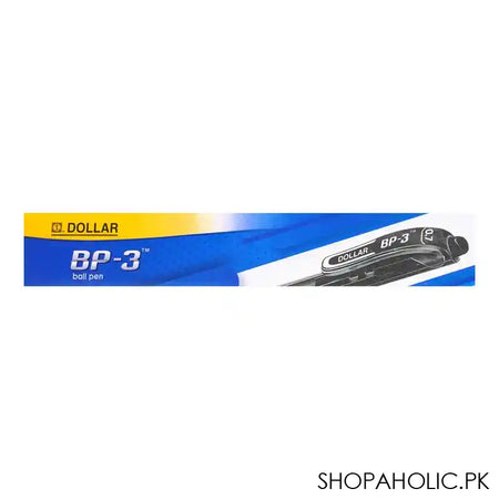 Dollar BP-3 Ball Pen F 0.7 Black 10-Pack, BP 3F, Black - Image 3