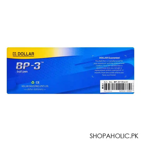 Dollar BP-3 Ball Pen F 0.7 Black 10-Pack, BP 3F, Black - Image 4
