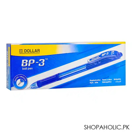 Dollar BP-3 Ball Pen F 0.7 Black 10-Pack, BP 3F, Black - Main Image