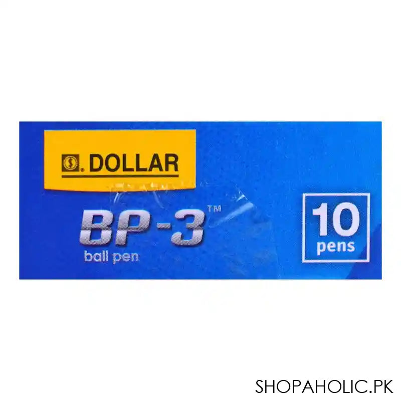 Dollar BP-3 Ball Pen F 0.7 Blue 10-Pack, BP 3F, Blue - Image 2