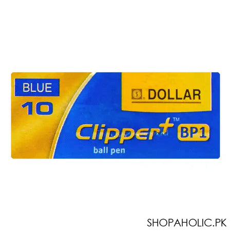 Dollar Clipper+BP1 Super Smooth Ball Pen F 0.8, Blue, 10-Pack, BPCL5 - Image 5