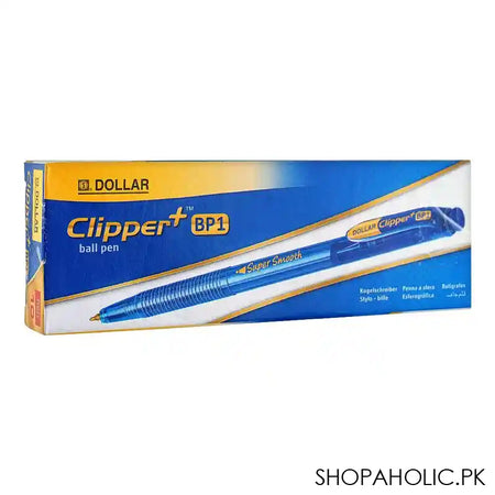 Dollar Clipper+BP1 Super Smooth Ball Pen F 0.8, Red, 10-Pack, BPCL5 - Main Image