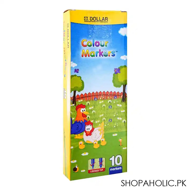 Dollar Color Markers 10-Pack, Black CP1 - Main Image