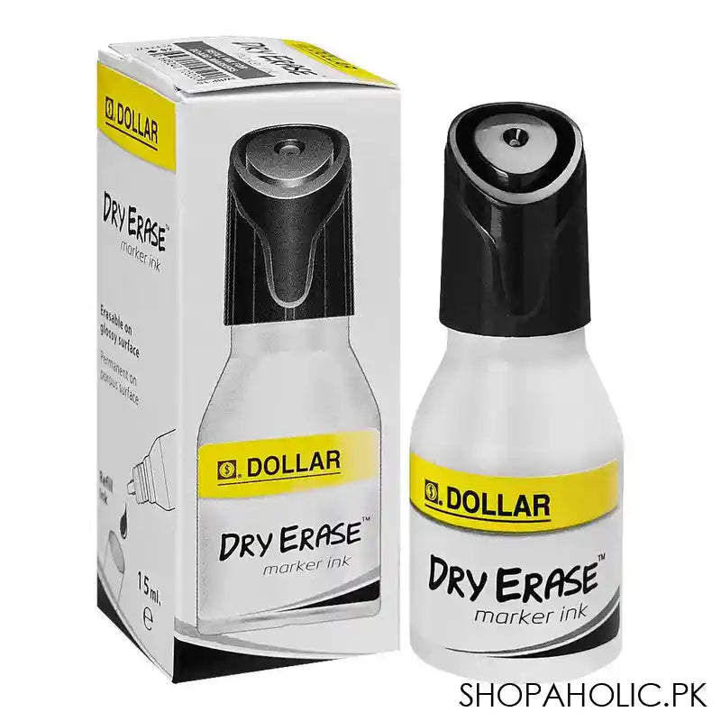 Dollar Dry Erase Marker Ink Black, 15ml, IWBP 15 - Main Image