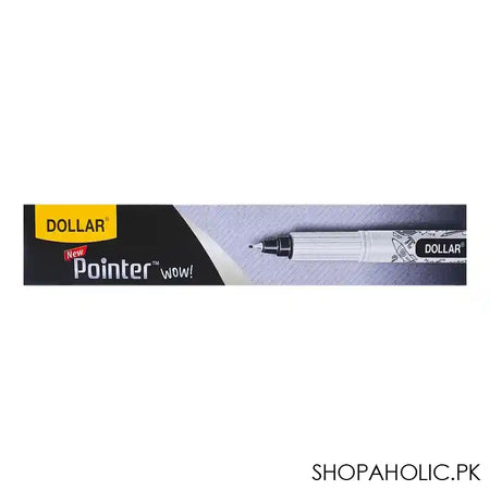 Dollar Fine Liner Pointer Wow! Metal Jacket F 0.3 10-Pack, Black, FL PTW03 - Image 2