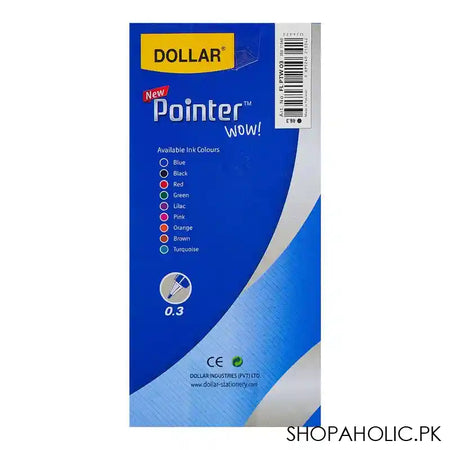 Dollar Fine Liner Pointer Wow! Metal Jacket F 0.3 10-Pack, Blue, FL PTW03 - Image 3
