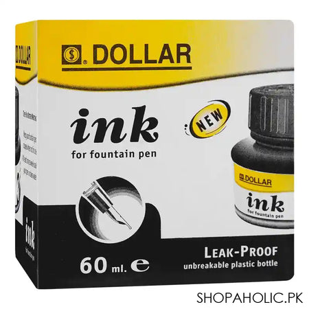 Dollar Ink For Fountain Pen Black, 60ml, PP60 - Main Image