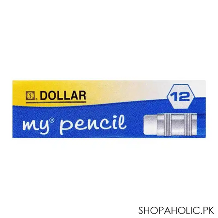 dollar my pencil black lead pencil with eraser, blue body, 12 pack, ph456 image3