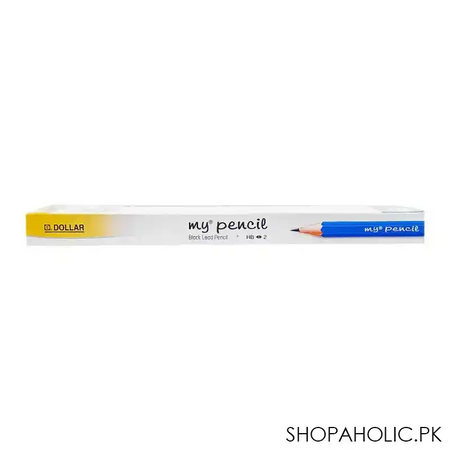 dollar my pencil black lead pencil with eraser, blue body, 12 pack, ph456 image4