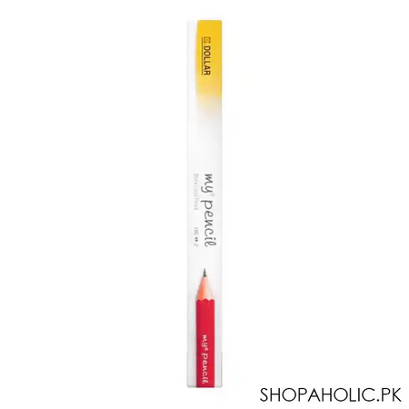 dollar my pencil black lead pencil with eraser, red body, 12 pack, ph456 image3