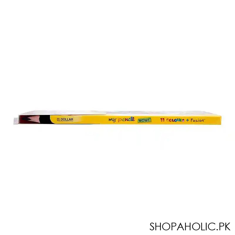 Dollar My Pencil Wow! Fusion Triangular Color Pencils, Assorted, 12-Pack, PTC13 - Image 3