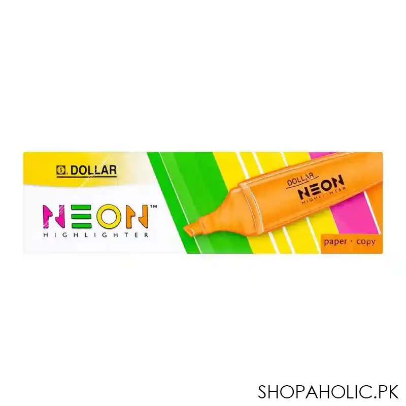 dollar neon highlighter 5mm 10 pack, pink, hl625 image3