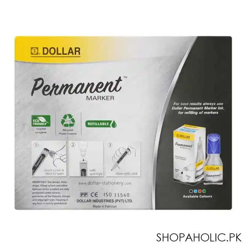 dollar permanent marker 5.0 12 pack, uml5 black image2