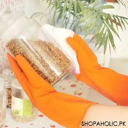 dolphin latex household gloves   pair image2