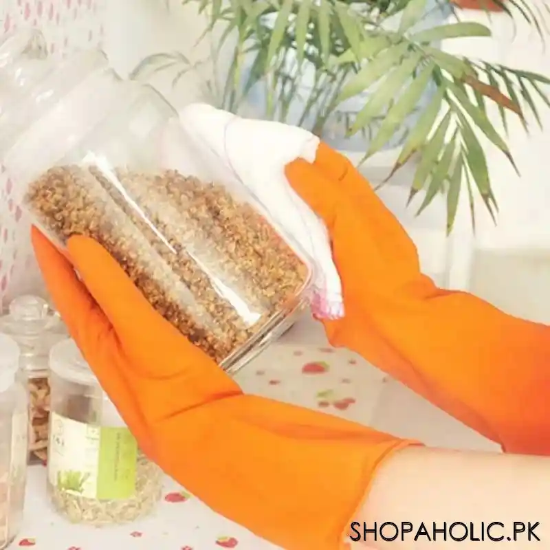 dolphin latex household gloves   pair image2