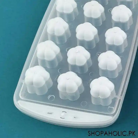 douba silicone pop up ice cube tray with lid image2