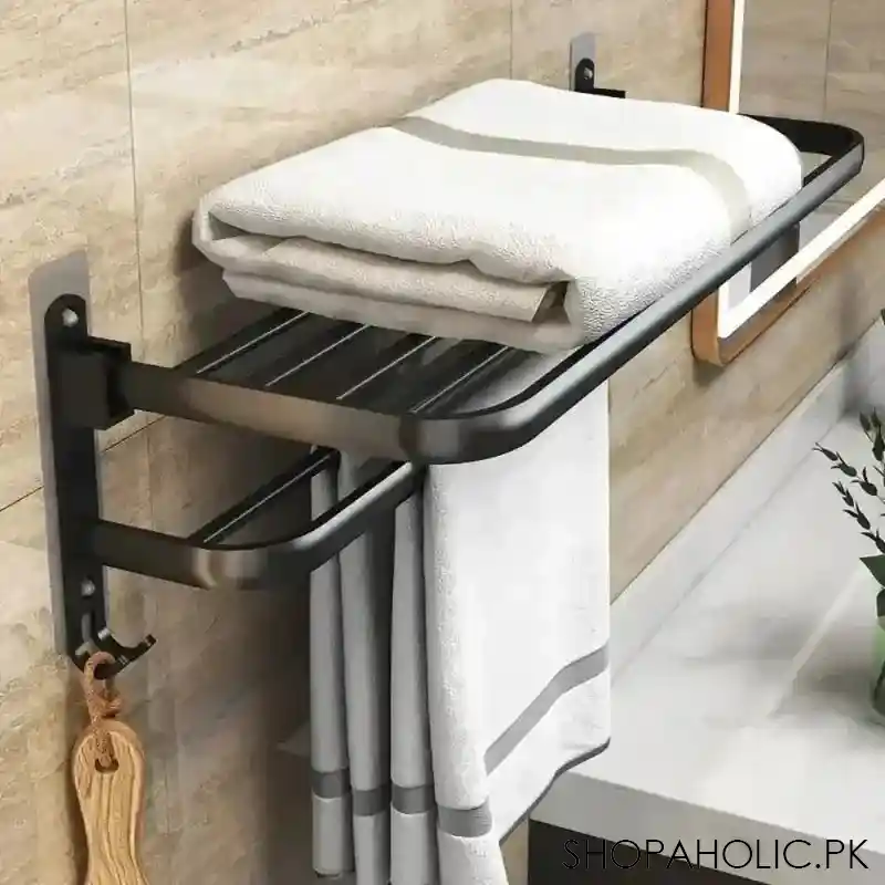 double folding bath towel holder image3