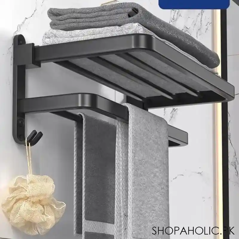 double folding bath towel holder image4
