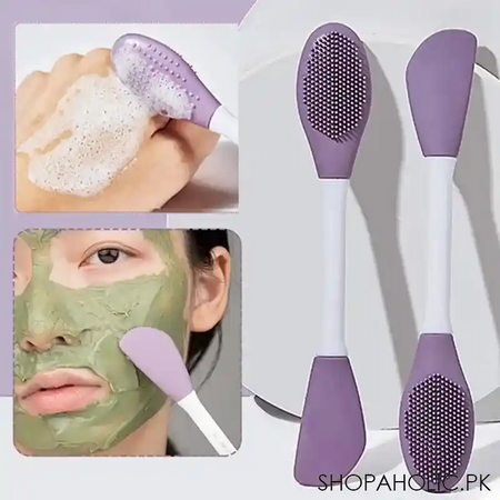 double head silicone facial brush main image